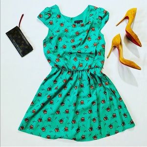 2/$24 Midi Dress Green